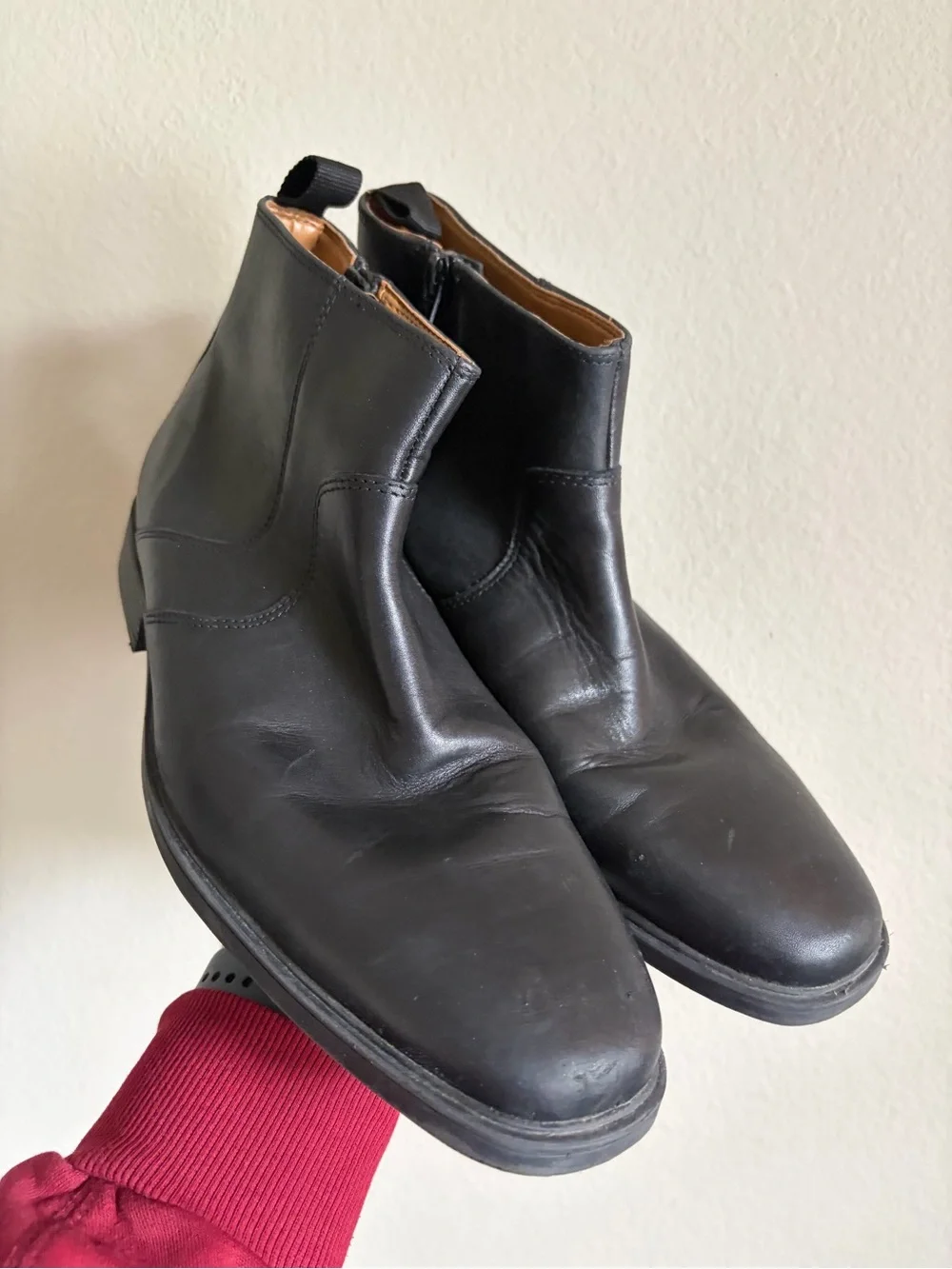 Clarks Men’s‎ black waterproof leather boots size 7.5M